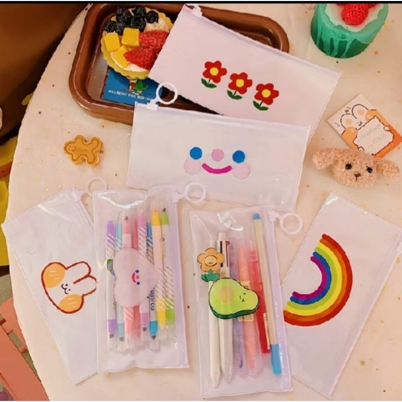 

ziplock tempat pensil serbaguna lucu