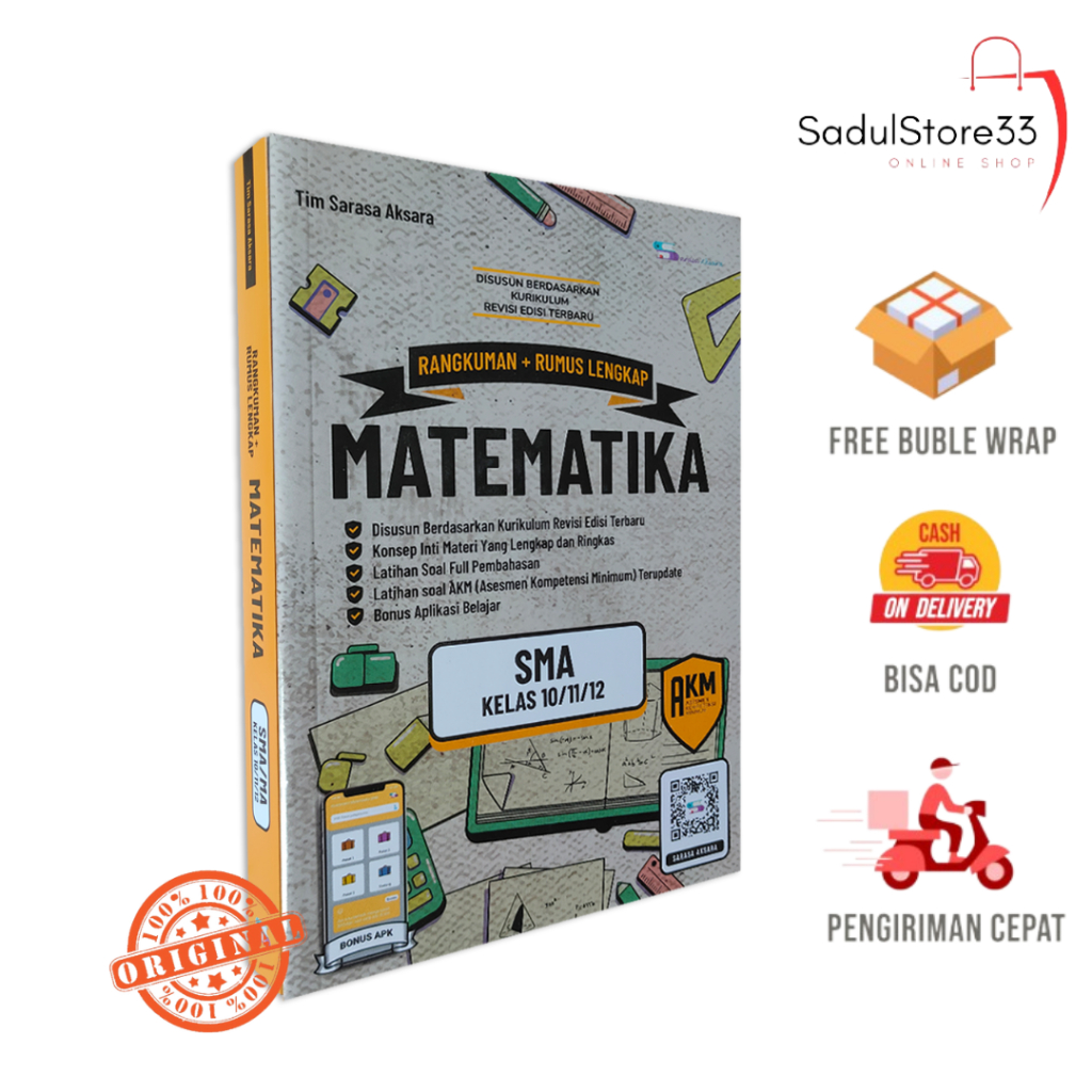 BUKU RUMUS SMA - RANGKUMAN + RUMUS LENGKAP MATEMATIKA SMA/MA KELAS 10,11,12