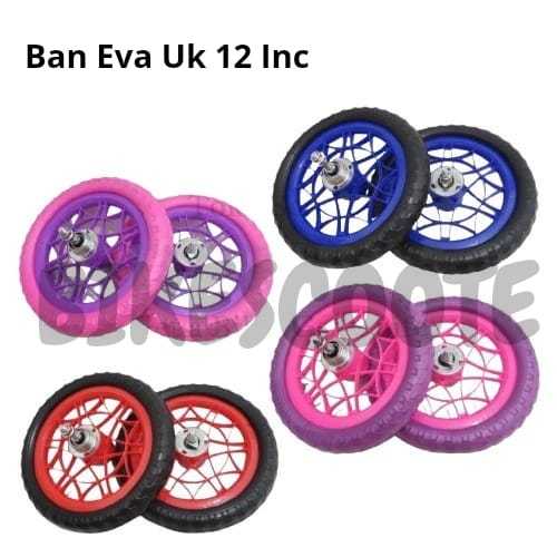 Ban Velg Sepeda Anak Roda Mati Uk 12inc / Ban Mati / Ban Sepeda Anak/ Ban Plastik Busa
