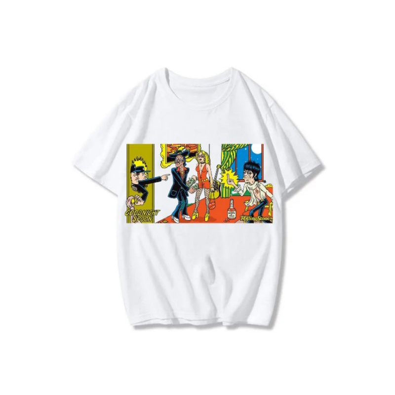 t-shirt kaos lengan pendek " ROLLING STONE "