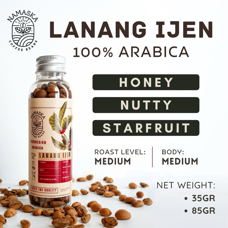 

Namaska Coffee Beans - Biji Kopi Arabika Lanang Ijen - Travel Sized - Single Origin