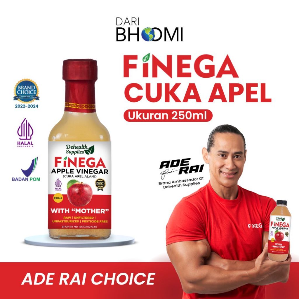 

Dehealth Supplies VINEGA CUKA APEL Botol Kaca 250ml