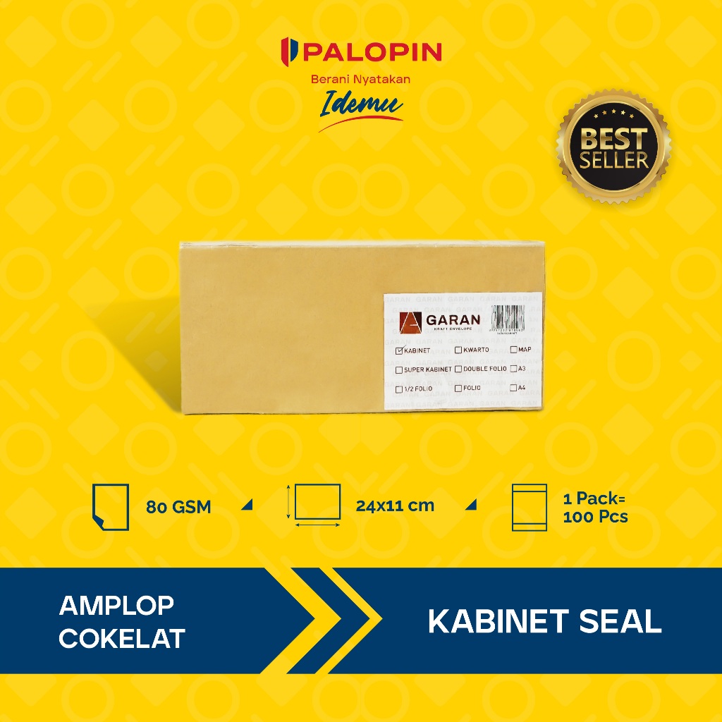 

Amplop Coklat Garan Kabinet Seal ( 80 GSM )