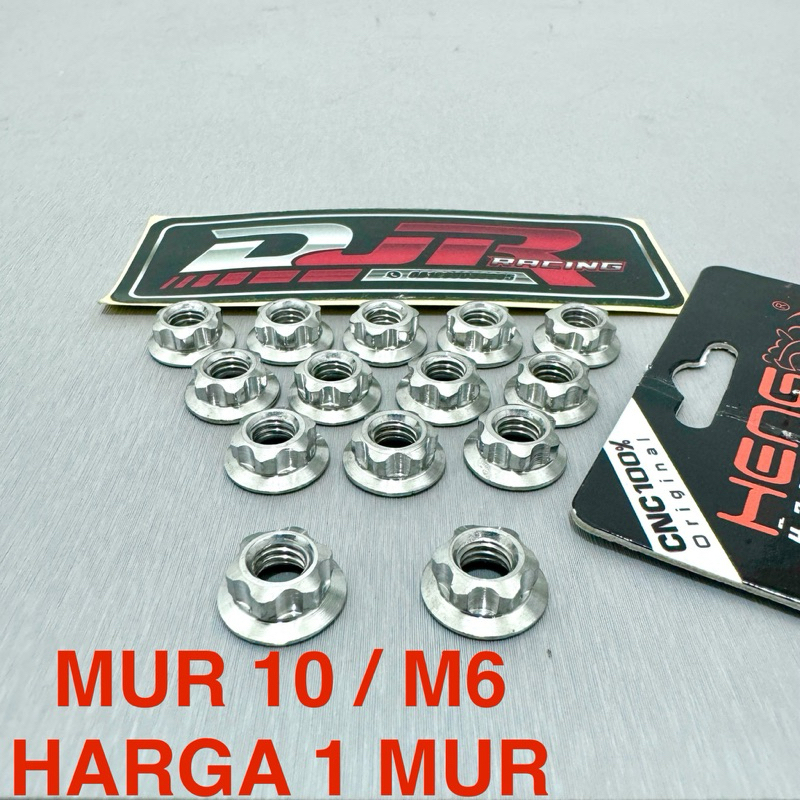 MUR 10 M6 PROBOLT STAINLESS model GEAR tipis MATTE original HENG THAILAND