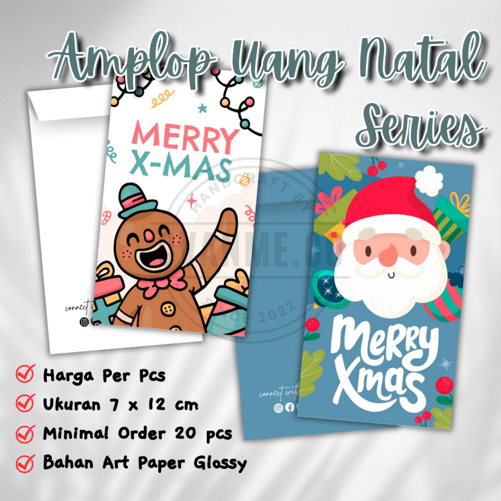 

Amplop Uang Series Natal | Angpao THR Christmas Eve | We Wish You A Merry Christmas | THR | Limited Edition | Premium Amplop | AN.23