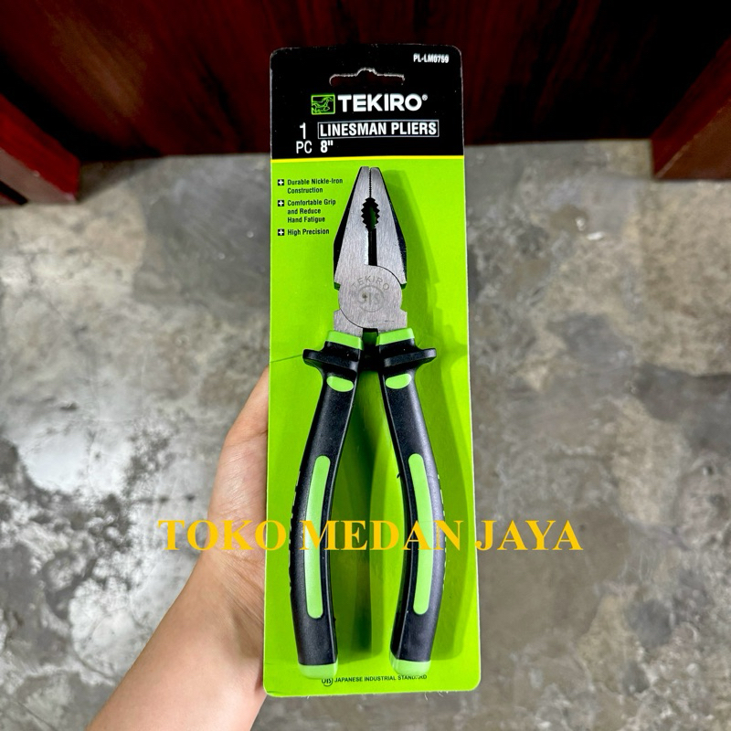TANG KOMBINASI TEKIRO 8”INCH LINESMAN PLIERS TEKIRO 8”INCH