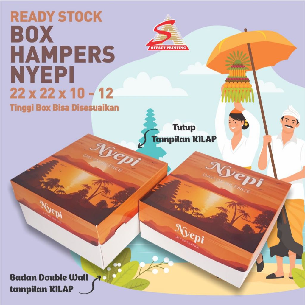 

22x22x10 Double WallBox Hampers Hari Raya Nyepi