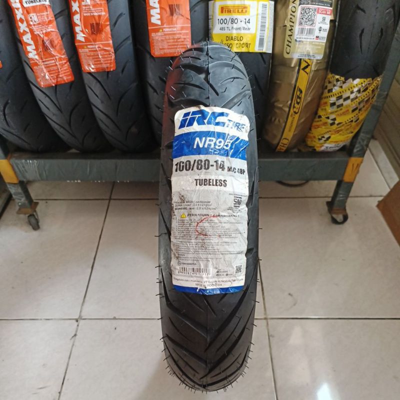 Ban IRC NR95 100/80 ring 14 Tubeless