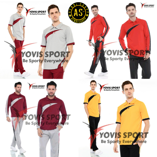 Setelan Baju Olahraga Pria Cowok Kaos Olahraga Cowok Pakaian Trening Stelan Panjang Pendek Jumbo