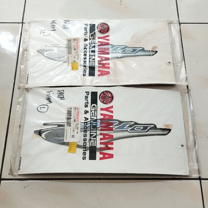 grafik graphic grapik sticer stiker sticker striping body depan kiri hitam yamaha mio sporty lama ol
