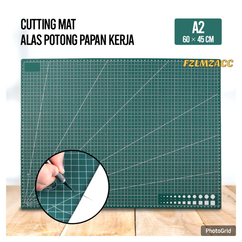 

Taffware Working Pad Cutting Mat Alas Potong Papan Kerja A2 60x45cm - QJ3 - Green