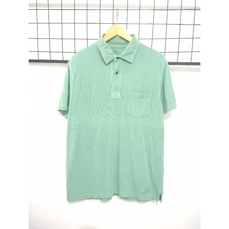 kaos kerah polo GAP hijau muda