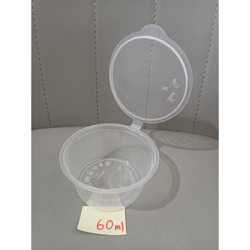 Thinwall cup /tempat saus plastik ukuran 60ml