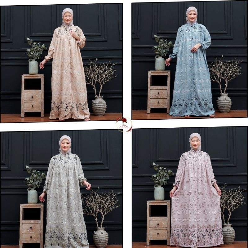 GAMIS JUMBO BAHAN CRINKLE AIRFLOW PREMIUM || LD 120 CM || COCOK UNTUK SEMI FORMAL