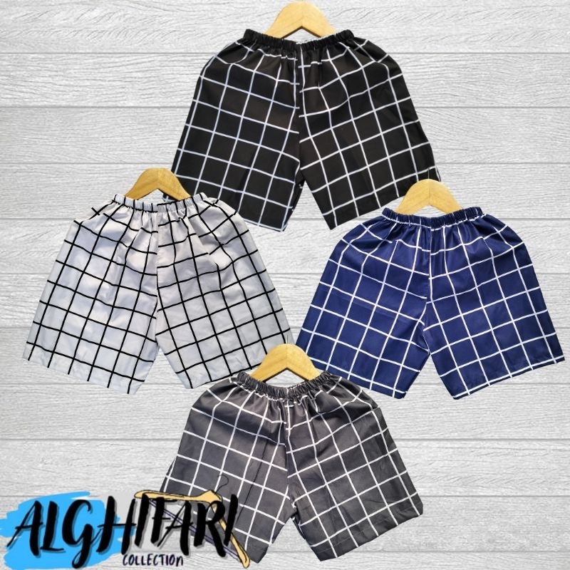 CELANA KOLOR PENDEK DEWASA JUMBO MOTIF KOTAK KOTAK | celana pendek terbaru | celana kolor terlaris |