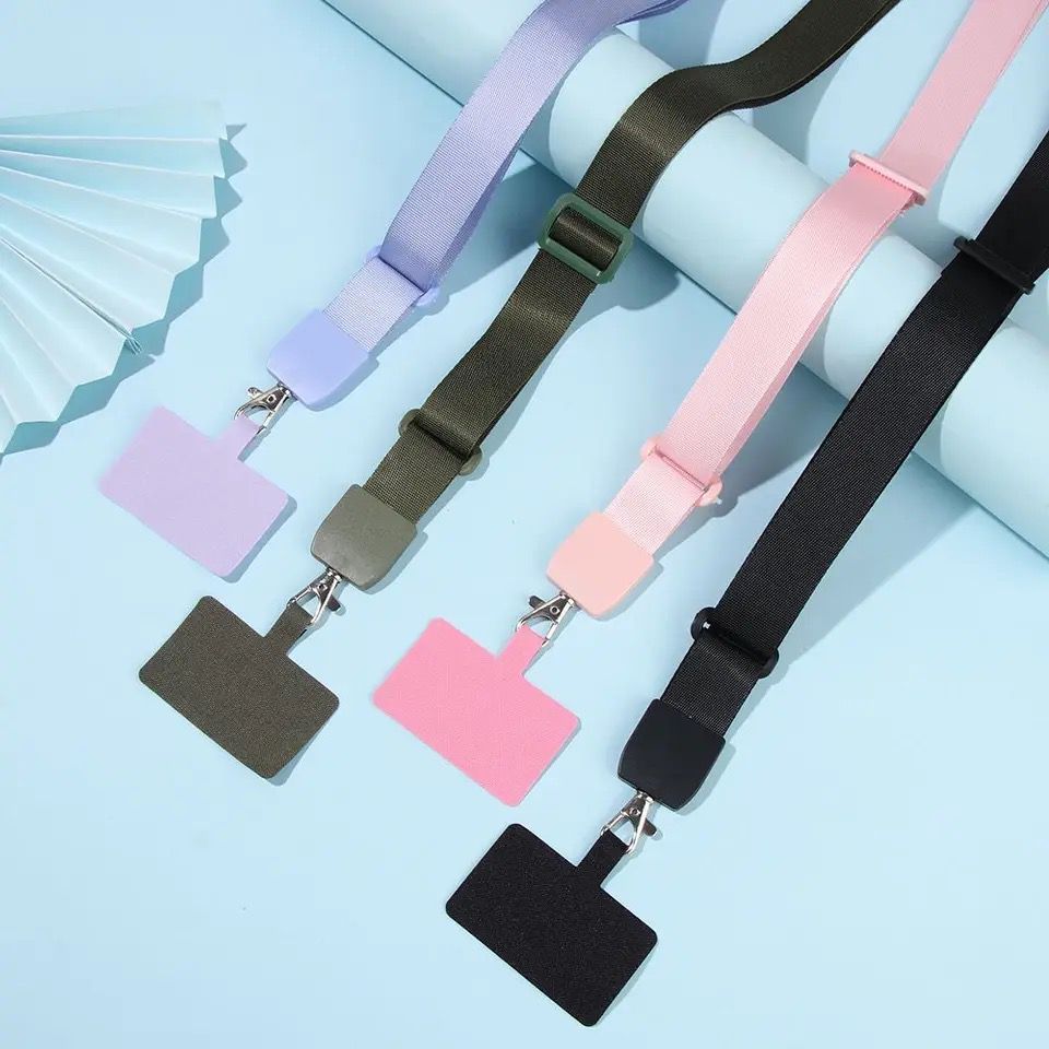 

Universal Tali LANYARD STRAP Adjustable Include Tali PATCH Slip Case All Type Gadget Tali Strap Gantungan Hp Candy Macaron COLORFULL Sling Bag Slempang Gantungan Leher Bahan Tebal Kuat Kokoh bisa Panjang Pendek ID Card Kunci Keychain