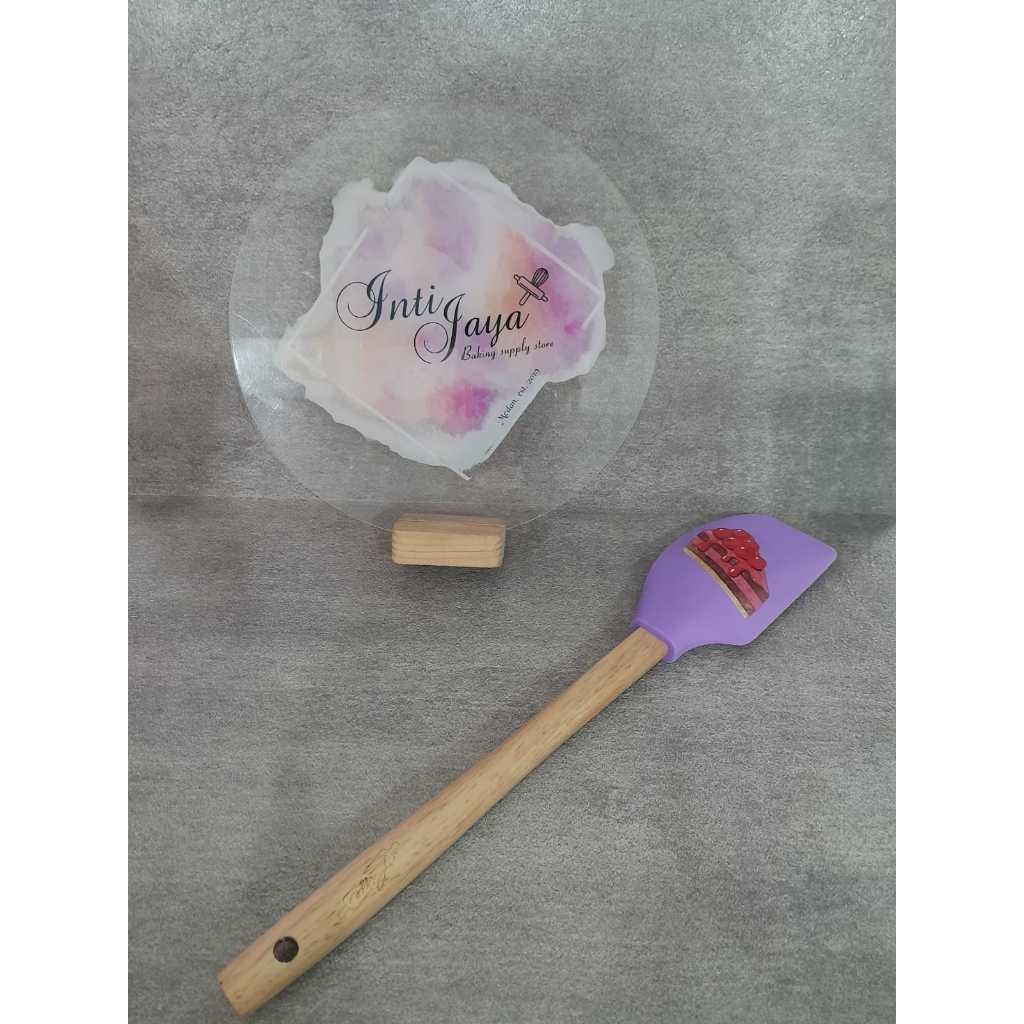 

LISSE SPATULA SILICONE/SPATULA SILIKON PREMIUM GAGANG KAYU