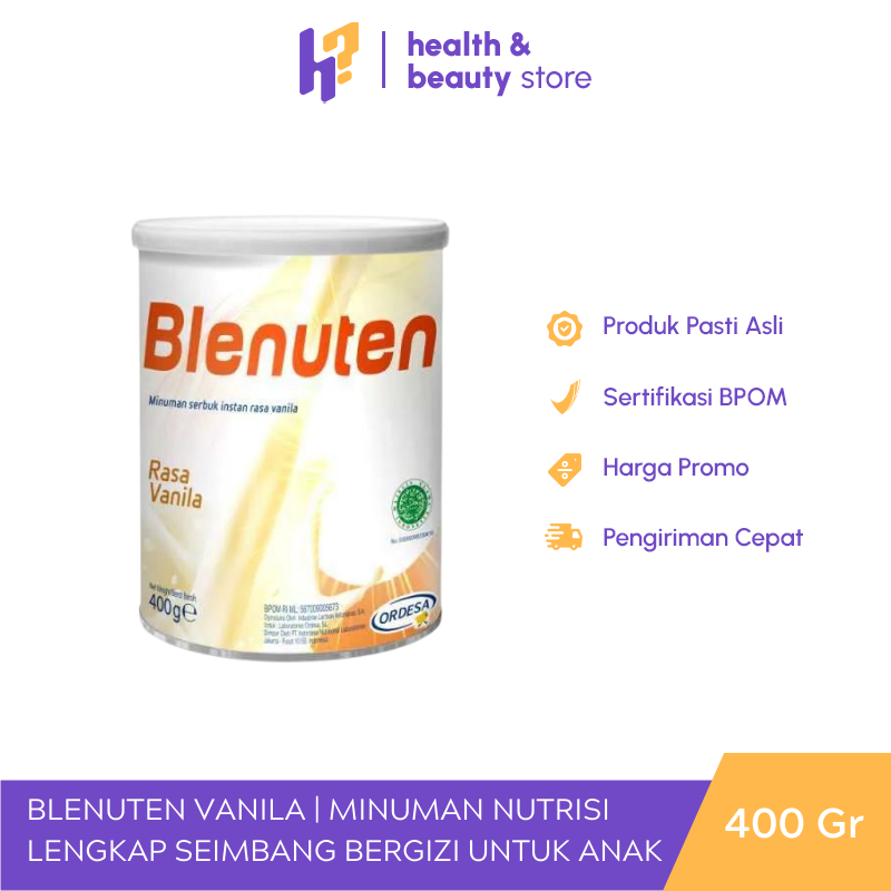 

BLENUTEN VANILA | MINUMAN NUTRISI LENGKAP SEIMBANG BERGIZI UNTUK ANAK