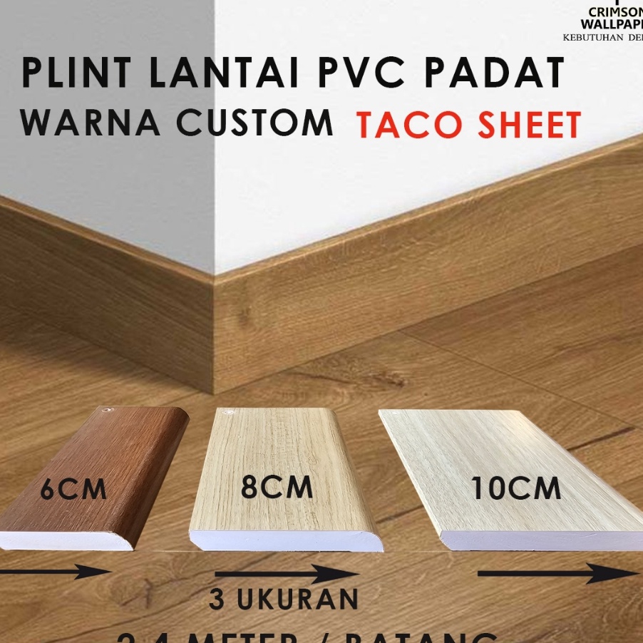 KI3 PLINT FULL PVC PADAT  LIST PLINT LANTAI TACO  PLIN LANTAI PADAT PVC  LIST LANTAI PVC SOLID