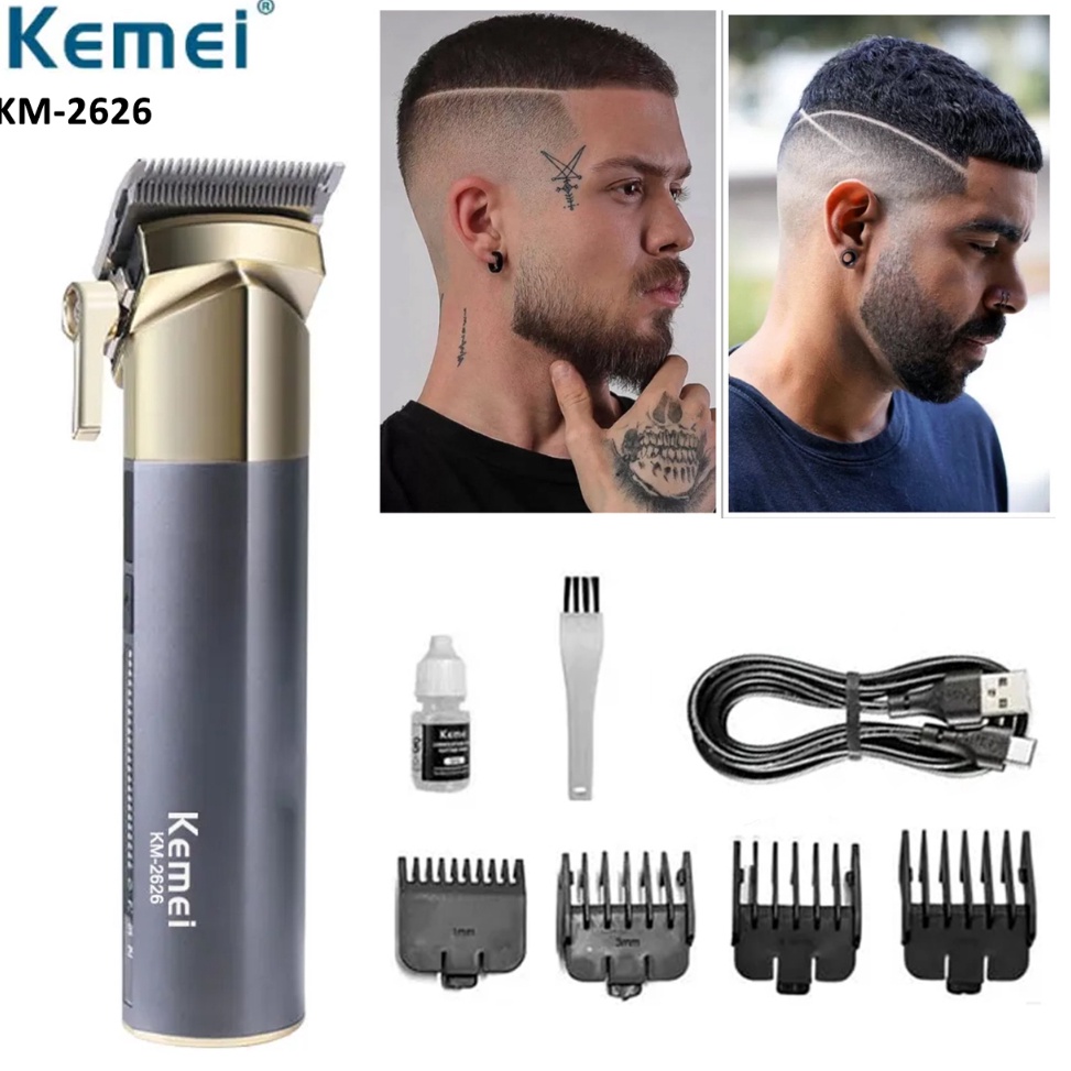 Terbagus Alat Cukur Rambut Cas KEMEI KM 2626 Professional Hair Clipper Mesin Cukur Rambut Kumis Bewo