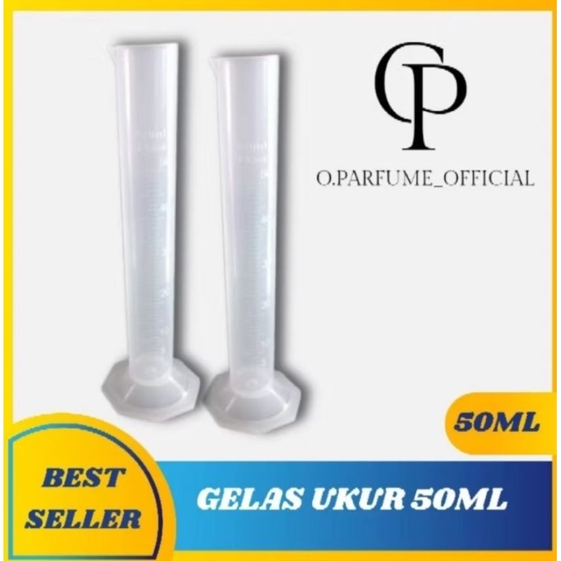 GELAS UKUR 50ML / GELAS UKUR PARFUM / GELAS UKUR / GELAS UKUR PLASTIK / TAKARAN BIBIT / TAKARAN