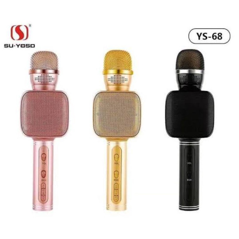 Terbaik Mic Bluetooth Karaoke Original YS 68 YS68 YS68  Mic Karaoke 1 Original Su Yoso Mic Smule USB