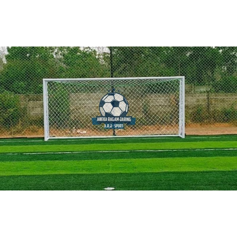 Tiang gawang mini soccer 1 set + jaring gawang