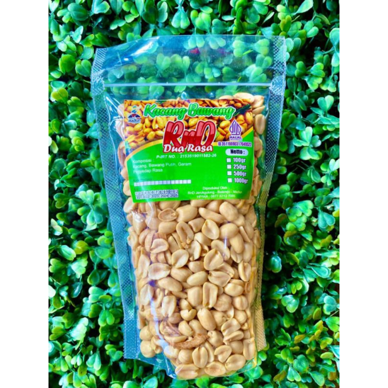 

kacang bawang RnD dua rasa kemasan 1000 grm