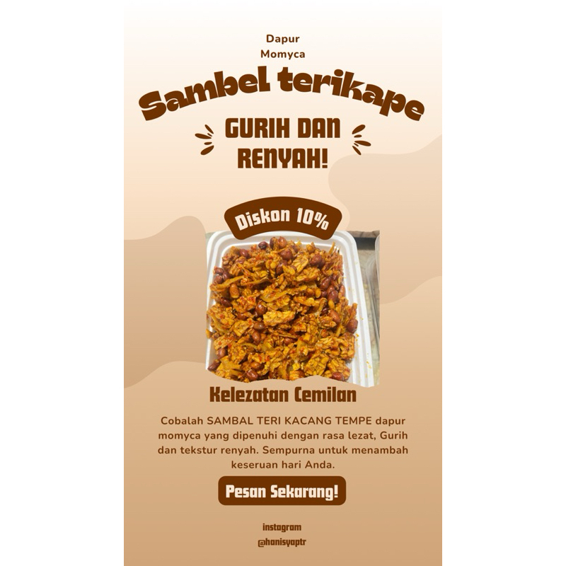 

sambal teri kacang medan