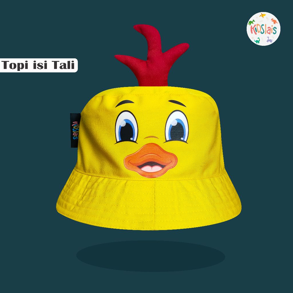 Topi Anak Laki Laki Perempuan Topi Bucket Anak Motif Yellow Bebek Lucu