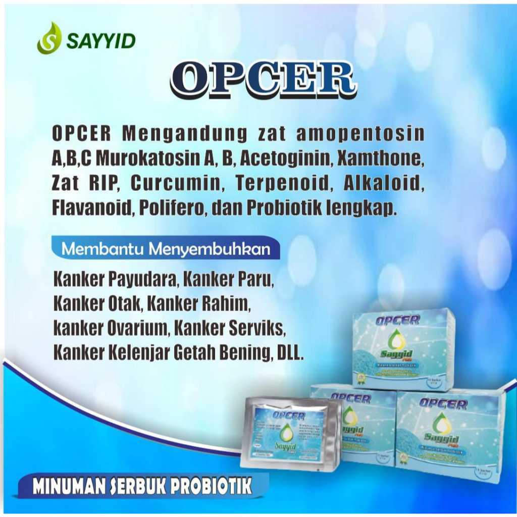 

Serbuk Opcer Sayyid Plus Probiotik