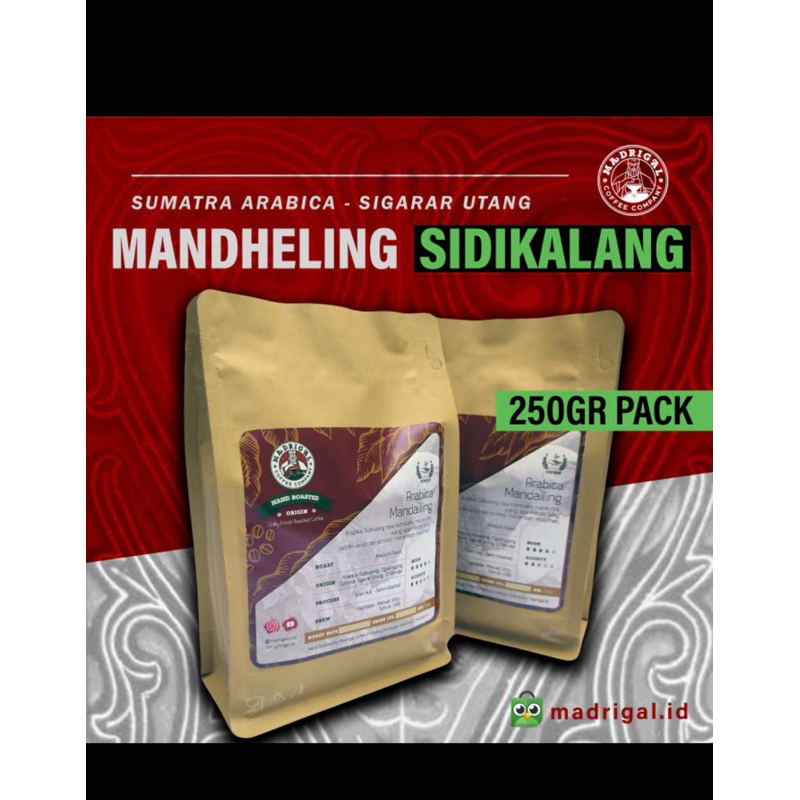 

Kopi Arabica Sidikalang 250gr (Medium Dark)