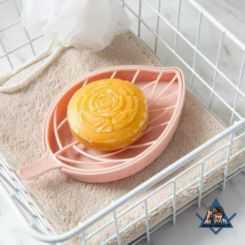 Tempat Wadah Sabun Mandi Soap Holder Daun Plastik Tatakan Tirisan Sabun Batang Aesthetic