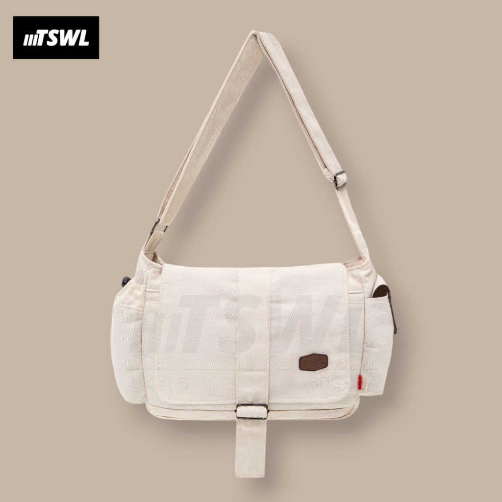 Tas Selempang Bahu Slingbag Sling Bag Kanvas Canvas Laptop Unisex Pria Wanita Cewek Fortis FR TSWL