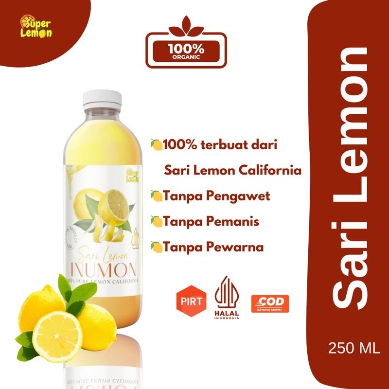 

Sari Lemon California 250ml Fresh Jus Lemon Murni Minuman Diet Pelangsing