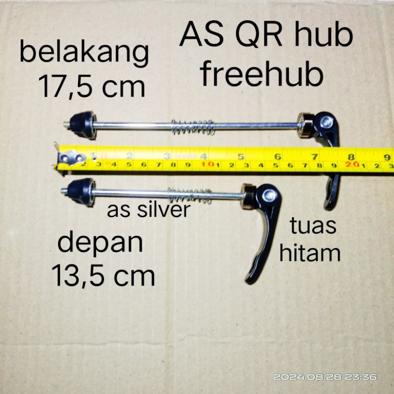 as QR untuk as sepeda yang berlubang as hub freehub