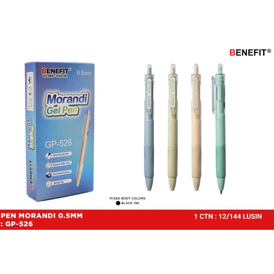 

PULPEN GEL CETREK 0.5 TINTA HITAM PEN RETRACTABLE PASTEL MACARON GP-826
