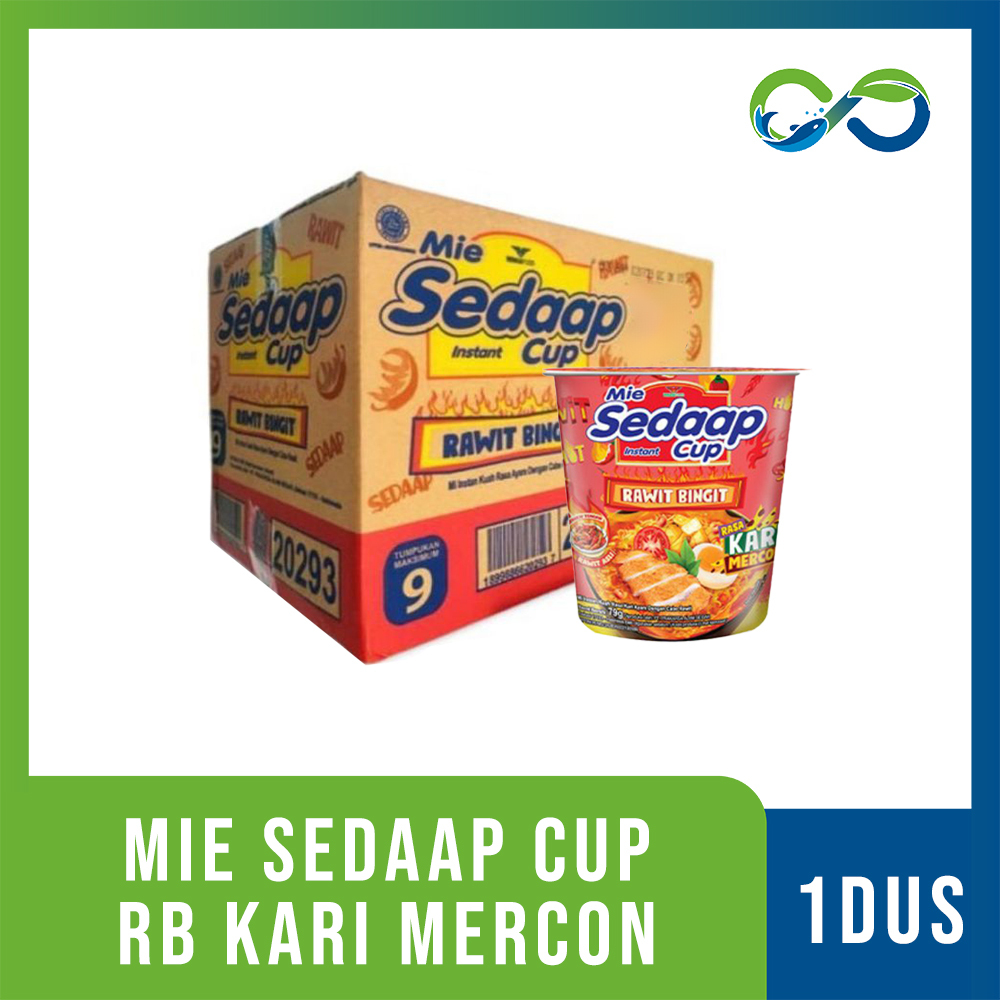 

[AquaEcoFarm] Sedaap Mie Instan Cup Kari Mercon 79 gr Sedap Per DUS Bandung