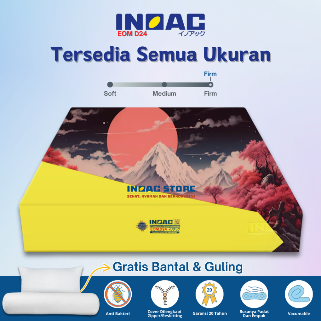 Kasur Original BUSA INOAC EOM D24 Garansi 20 Tahun Semua Ukuran Asli Murah By Inoac Store