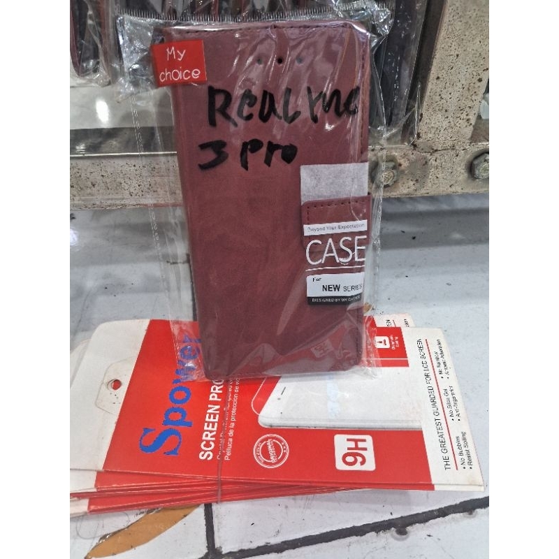 CASE FLIP DOMPET HP REALME 3PRO