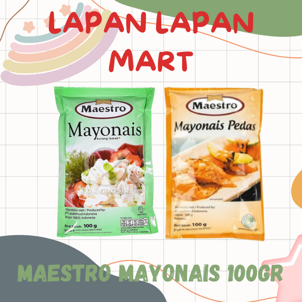 

Maestro Mayonais Original & Pedas 100gr