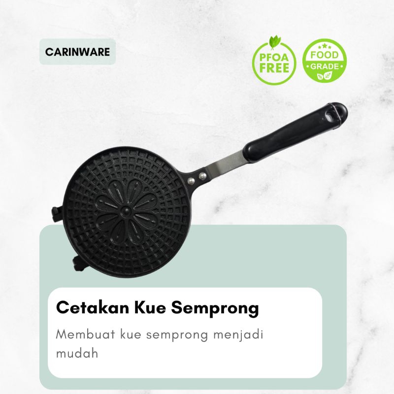 Carinware cetakan kue semprong,egg roll,jepit,opak gambir anti lengket