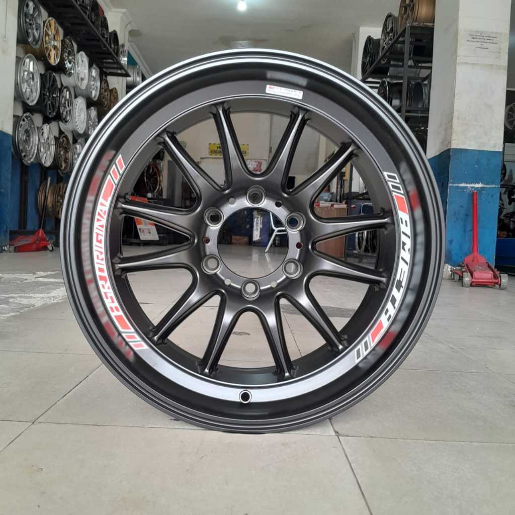 Velg mobil ring 18 lebar 9,5 baut 6 untuk Fortuner Pajero dll hsr Ameth r18