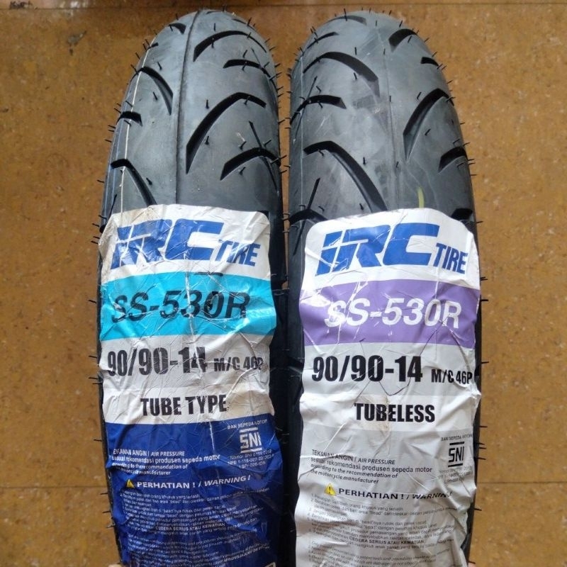 Ban Luar IRC 90/90 Ring 14 SS-530R Ban Belakang Motor Matik Beat Vario Scoopy Mio Tube Type Tubeless