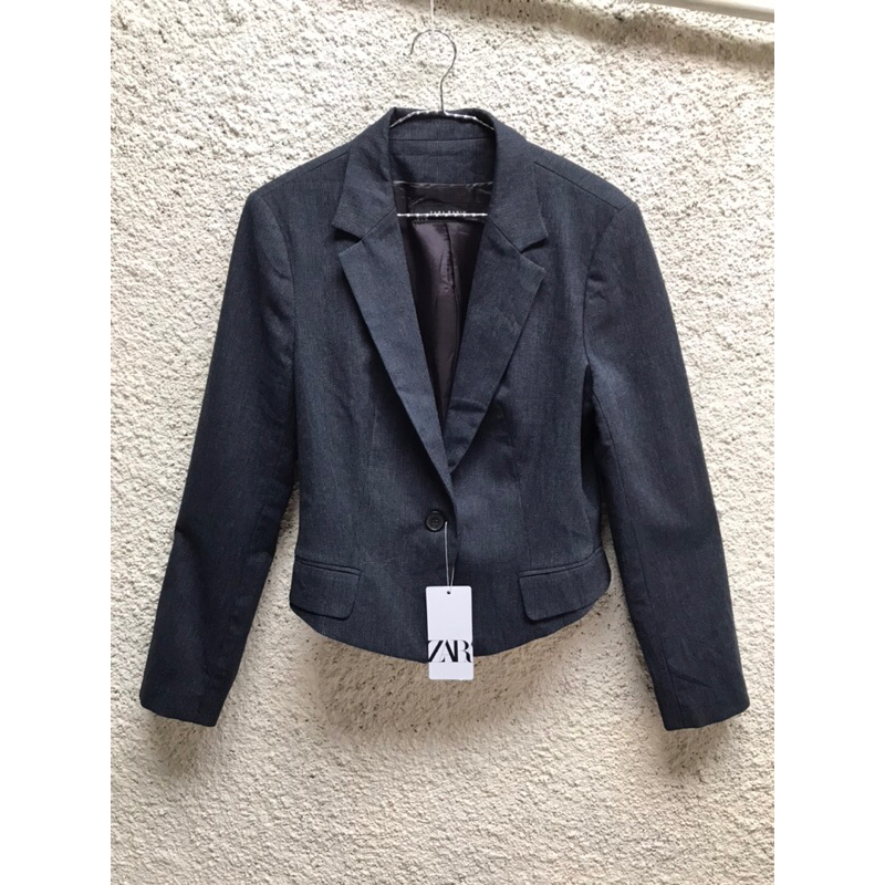 Zara crop blazer