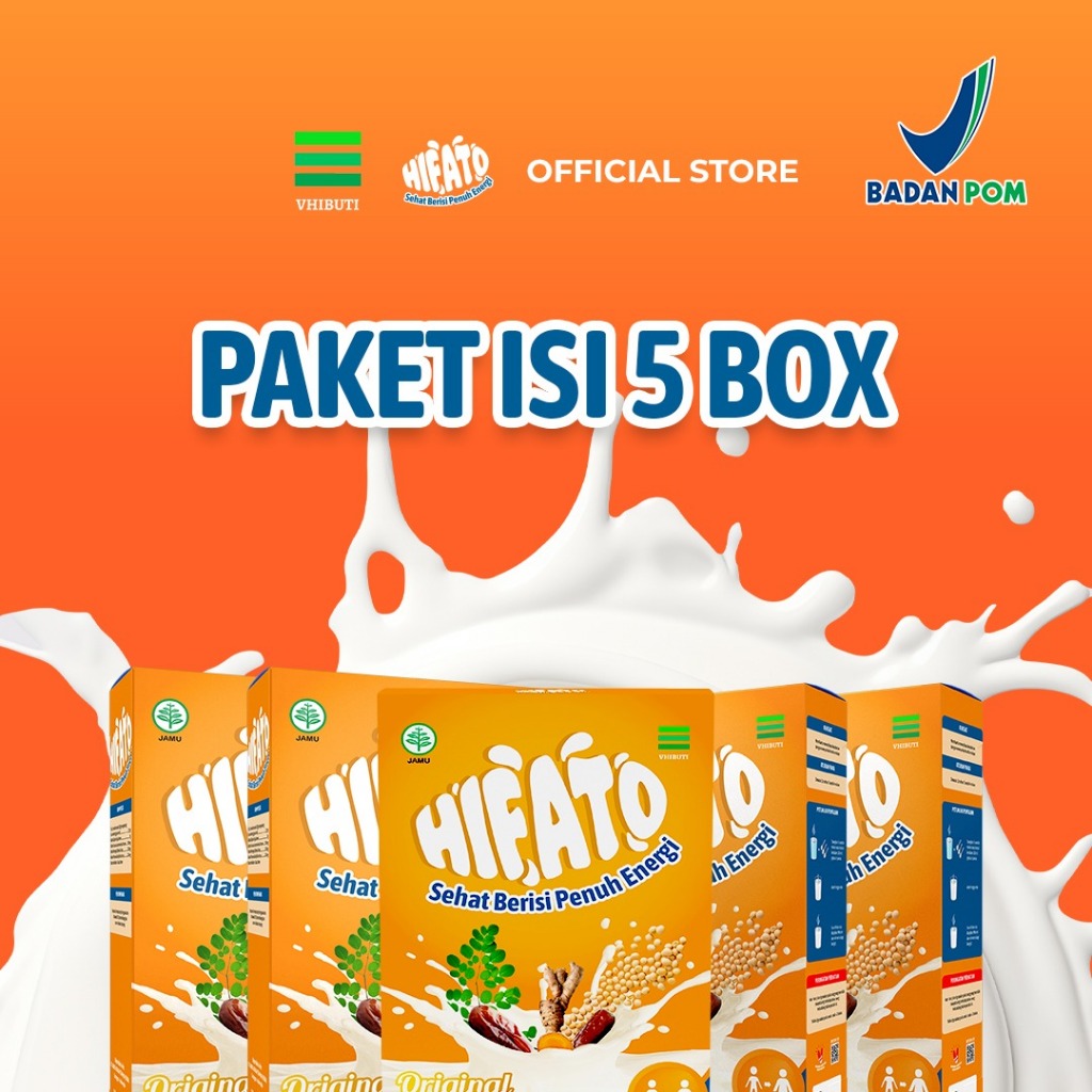 

HIFATO Kids - Susu Penambah Berat Badan Paket 5 Box Original