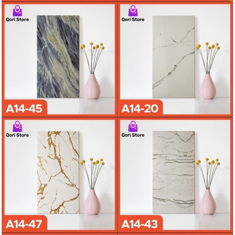 Qori Store - Wallfoam Gradasi Marbel / Dekorasi Wallfoam Gradasi / Wallfoam Dekor Ruang Tamu / Wallf