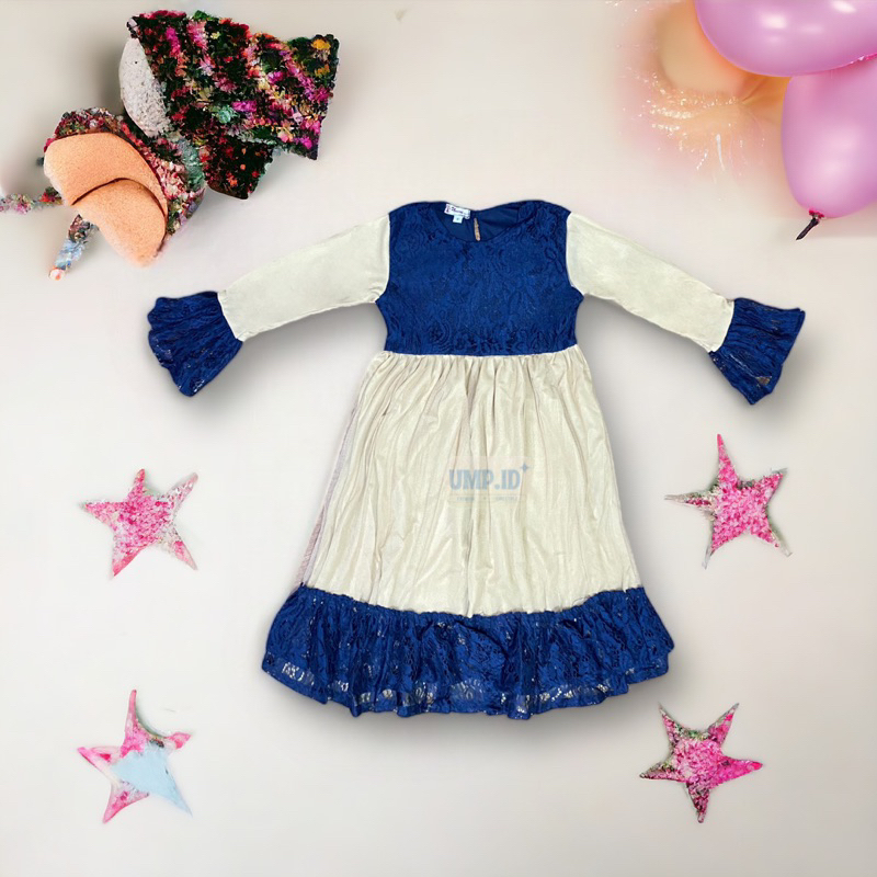 BAJU PESTA ANAK/LUNA KOMBI/ANAK BRUKAT / GAUN PESTA ANAK/MUSLIM MEWAH / GAMIS BROKAT ANAK/DRES ANAK/