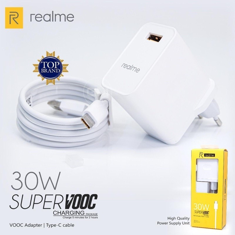 Charger Realme 30w Supervooc USB Type C Ori 100