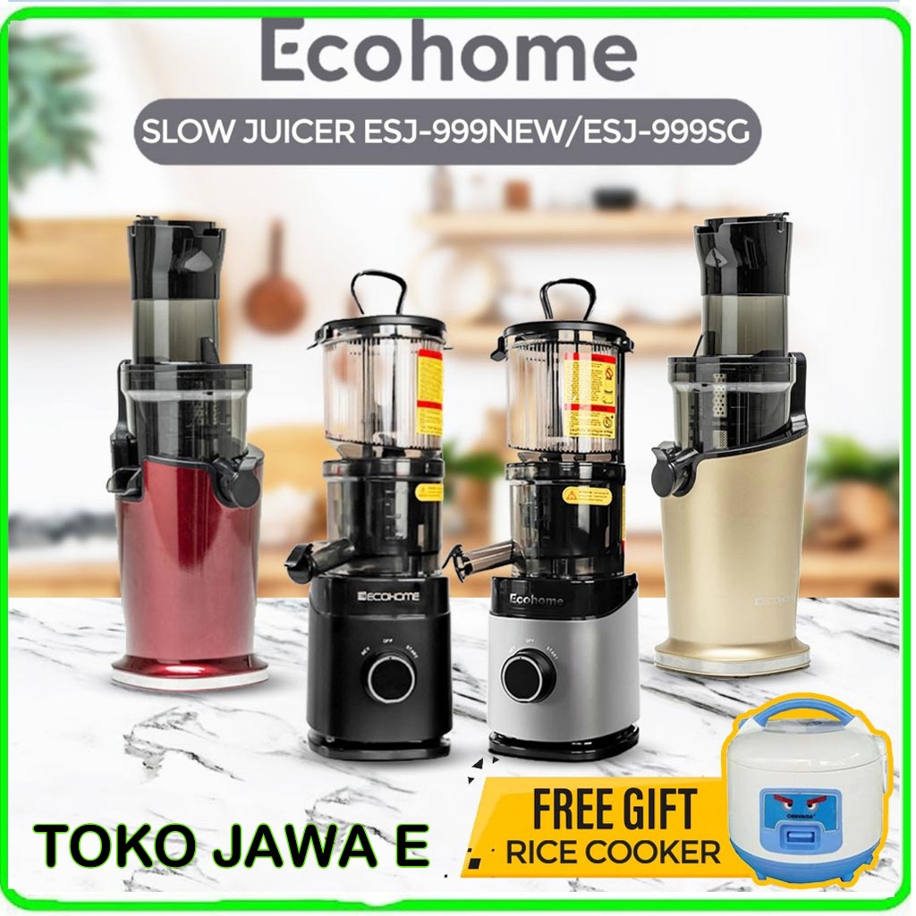 PROMO - SLOW JUICER ECOHOME ESJ 999 SG/SLOW JUICER ECOHOME ESJ 999 SLOW JUICER PREMIUM DAN TERBAIK -
